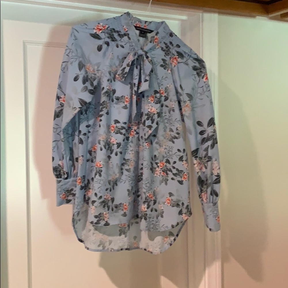 French connection floral bow tie